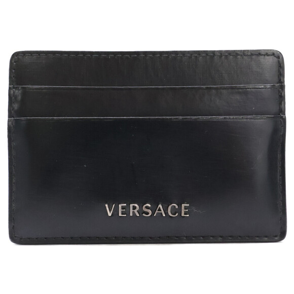 OTHERS Other - Versace logo business card holder/card case, black, for men.